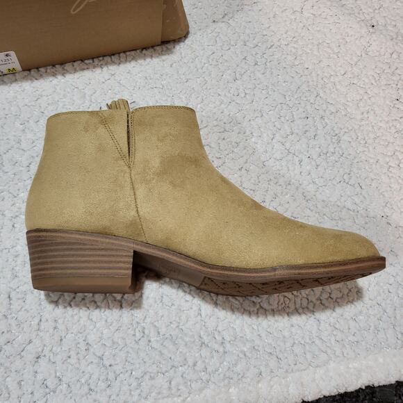 NEW ZODIAC Women's Val-Western Side Zip Ankle Boot Desert Tan SIZE 8.5 M - Picture 4 of 7